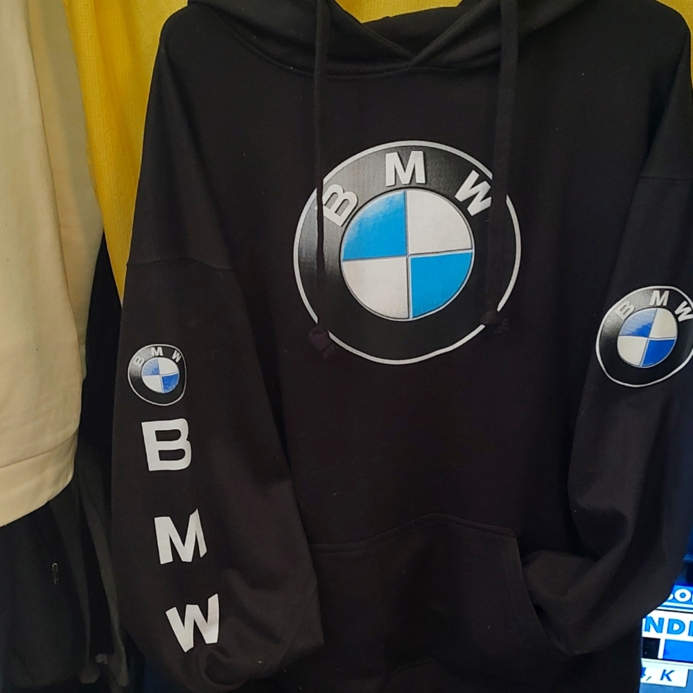 BMW Black Hoodie with Logo